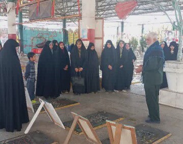 حضور طلاب مدرسه علمیه فاطمه الزهرا (س) آبادان در گلزار شهدا