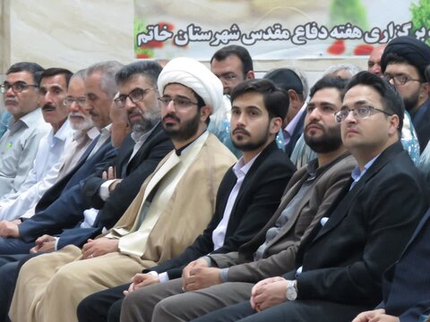 تصاویر/ همایش رزمندگان دوران دفاع مقدس شهرستان خاتم