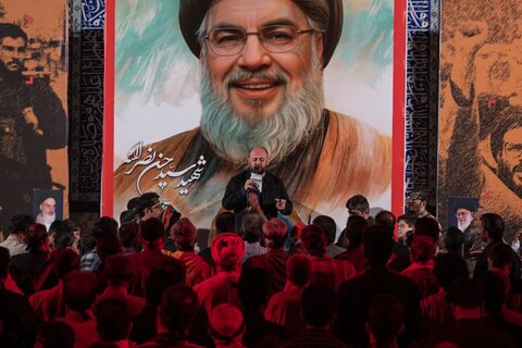 تصاویر/ عزاداری یزدی ها در اولین سالگرشهادت سیدحسن نصرالله