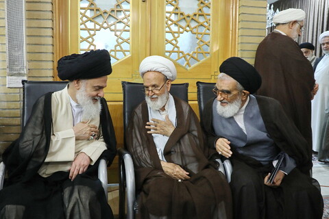 تصاویر/ مراسم اولین سالگرد شهادت سیدحسن نصرالله در قم