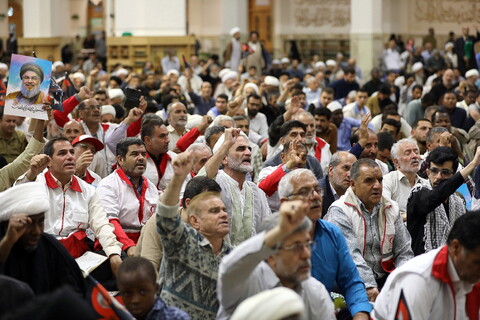 تصاویر/ مراسم اولین سالگرد شهادت سیدحسن نصرالله در قم