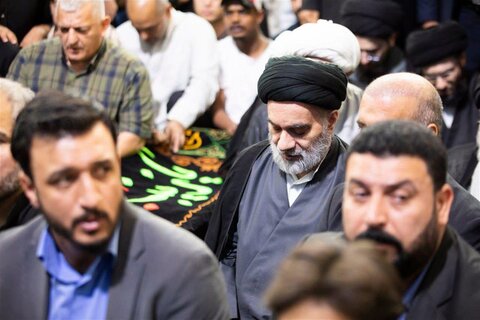 مراسيم تشييع عقيلة آية الله العظمى السيستاني في كربلاء