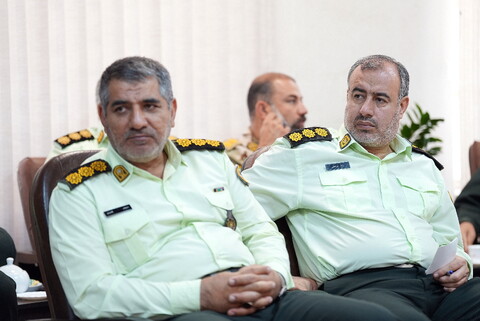 تصاویر/ دیدار فرمانده انتظامی استان قم با آیت الله اعرافی