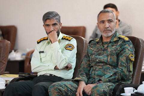 تصاویر/ دیدار فرمانده انتظامی استان قم با آیت الله اعرافی