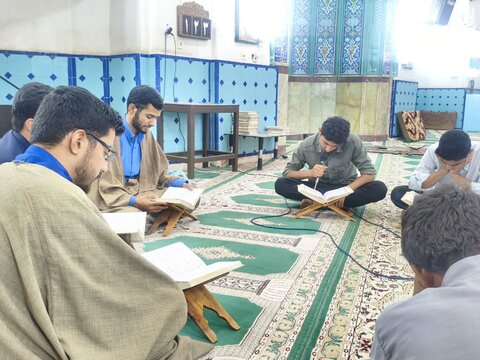 تصاویر/ جلسه قرائت قرآن طلاب مدرسه علمیه آیت‌الله مدنی کاشانی(ره)