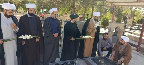 تصاویر عطرافشانی گلزار شهدای دلفان