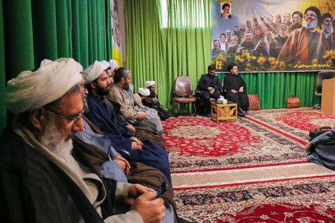 تصاویر/ بزرگداشت اولین سالگرد شهادت شهید سید حسن نصرالله در مرکز فقهی حضرت صاحب الامر عجل الله