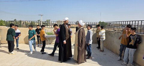 تصاویر/بازدید مدیر بنیاد ملی نوجوان خوزستان از دبیرستان علوم و معارف اسلامی صدرای باوی