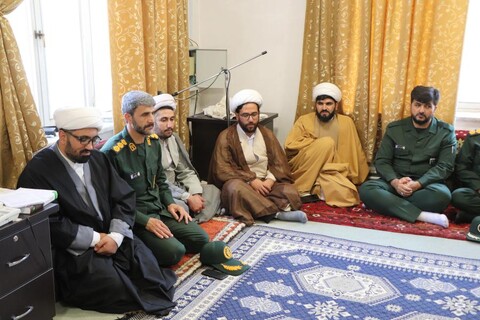 تصاویر/  دیدار نمایندگی ولی فقیه سپاه بناب با آیت الله بنابی