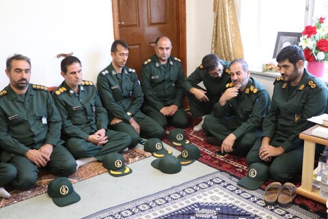 تصاویر/  دیدار نمایندگی ولی فقیه سپاه بناب با آیت الله بنابی