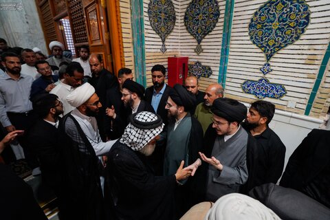 إقامة مجلس الفاتحة على روح عقيلة آية الله السيستاني في النجف الأشرف بحضور جماهيري غفير