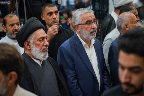 إقامة مجلس الفاتحة على روح عقيلة آية الله السيستاني في النجف الأشرف بحضور جماهيري غفير