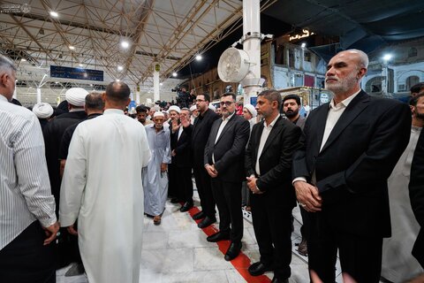 إقامة مجلس الفاتحة على روح عقيلة آية الله السيستاني في النجف الأشرف بحضور جماهيري غفير