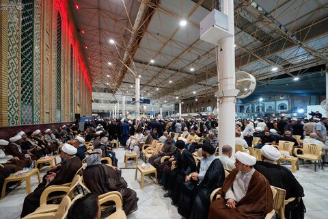 مراسم ختم همسر آیت‌الله العظمی سیستانی در نجف با حضور پرشور مردم و علما
