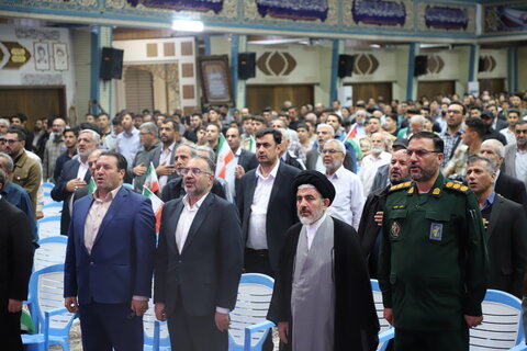 تصاویر/ آیین گرامیداشت شهدای جبهه مقاومت در ارومیه