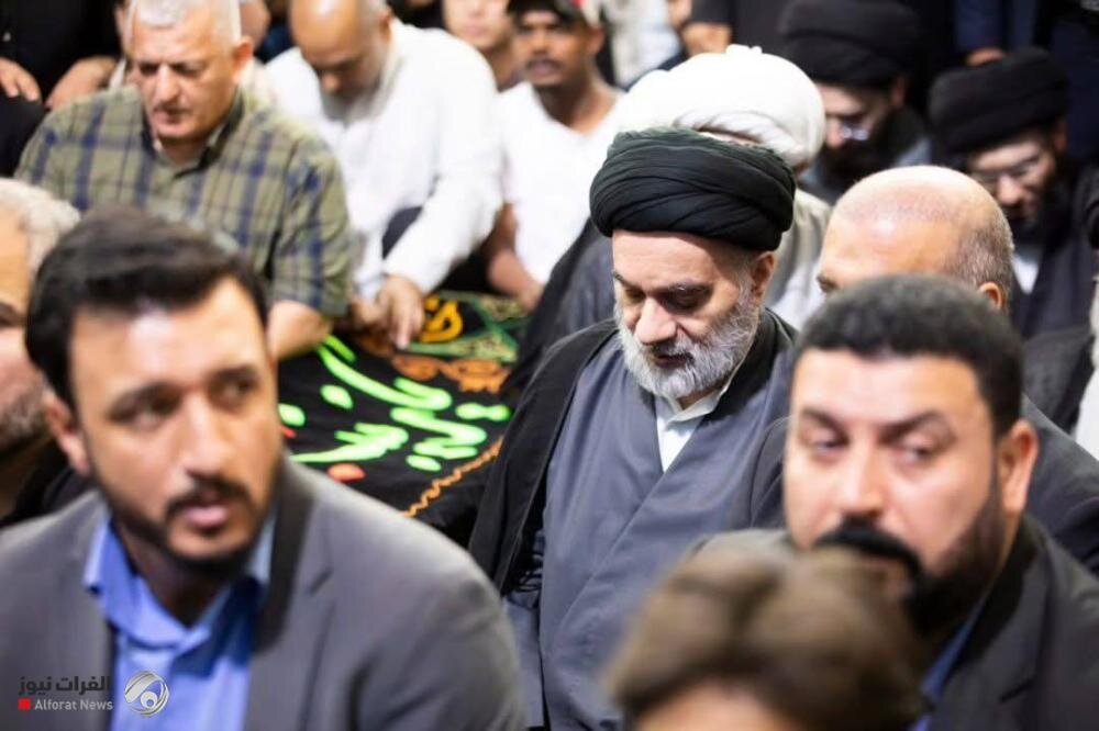 پیکر همسر آیت الله سیستانی در کربلای معلی تشییع شد + تصاویر