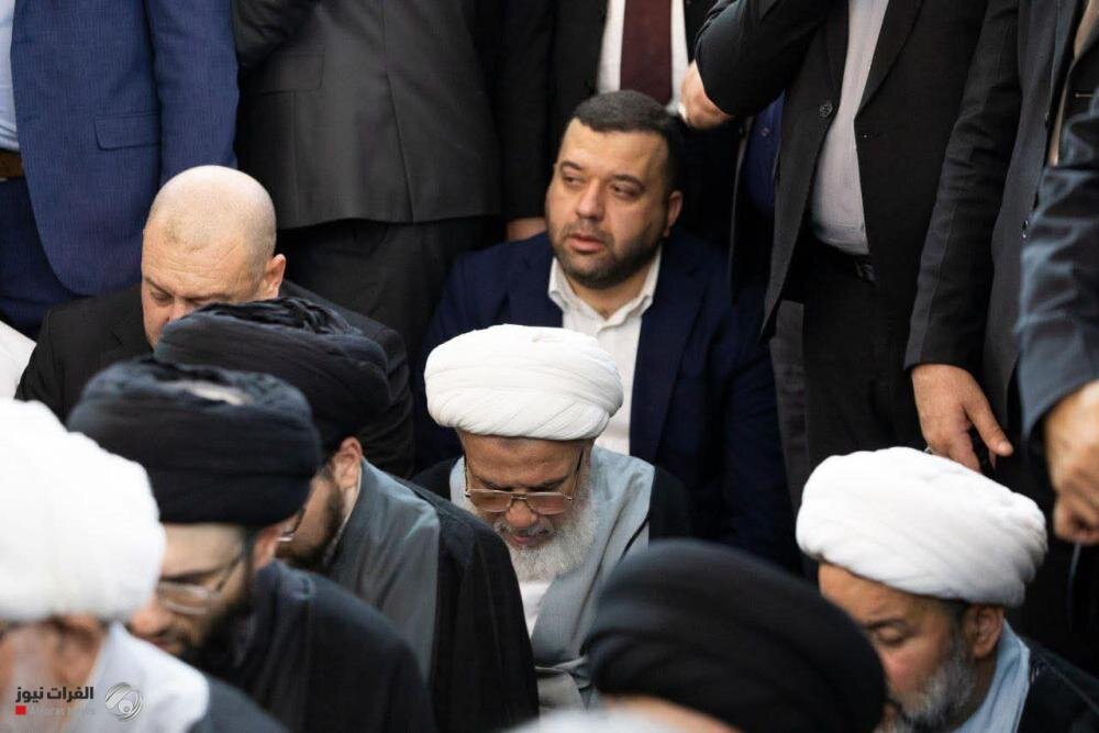 پیکر همسر آیت الله سیستانی در کربلای معلی تشییع شد + تصاویر