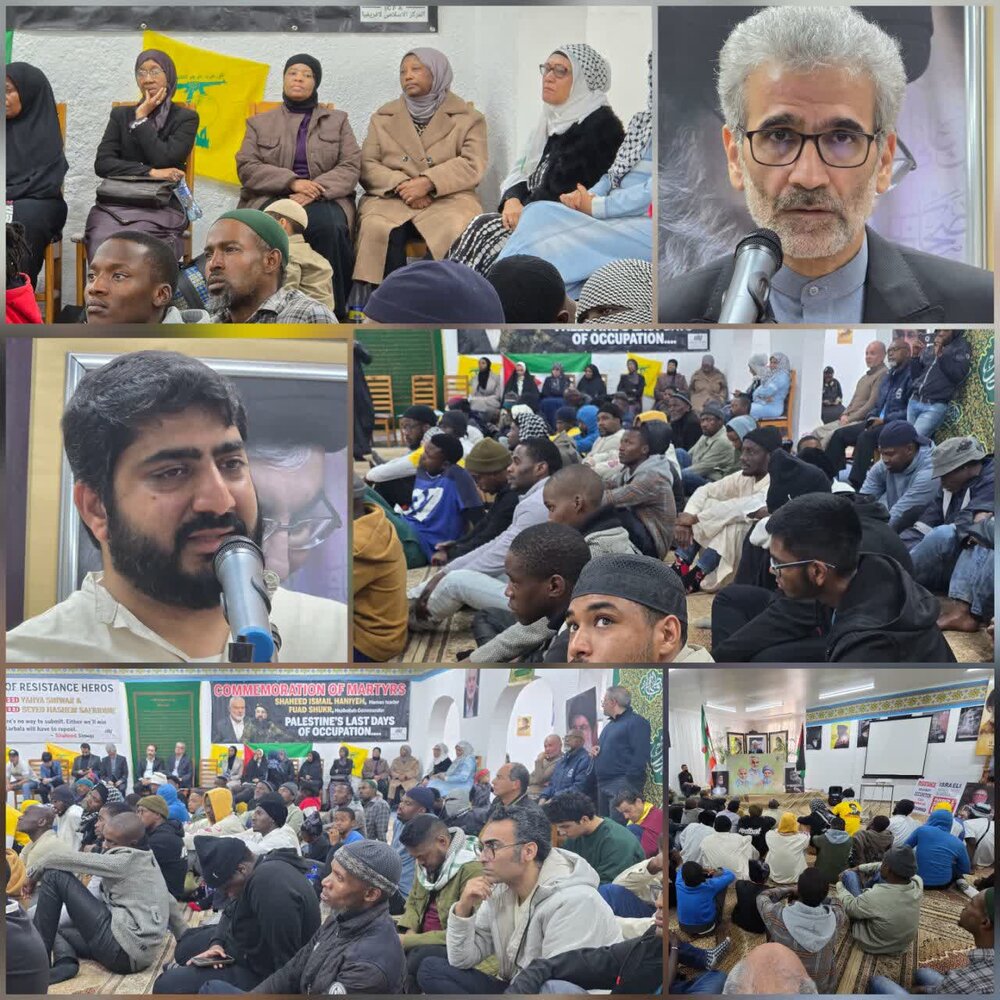 بزرگداشت سید حسن نصرالله و فرماندهان مقاومت در آفریقای جنوبی؛ تأکید بر تداوم راه شهدا