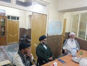 دفترِ قائدِ ملت جعفریہ شعبۂ قم کے وفد کی زائرین کے مسائل سے متعلق حجت الاسلام احمدی قمی سے ملاقات