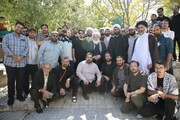 صور/ وفد حوزوي إيراني يزور عائلات شهداء "حزب الله" من رجال الدين في جنوب لبنان