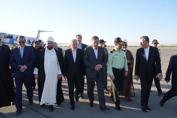 وزیر میراث فرهنگی، گردشگری و صنابع دستی وارد ارومیه شد + عکس