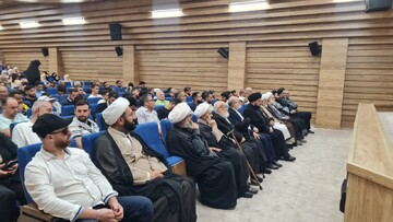 رونمایی از کتاب خاطرات فرزند شهید نصرالله در آیین افتتاح «کتابخانه‌ شهید سید حسن نصرالله» در بیروت