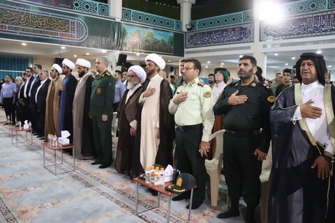 تصاویر/مراسم یادواره شهدای دفاع مقدس و اولین سالگرد شهدای قدس