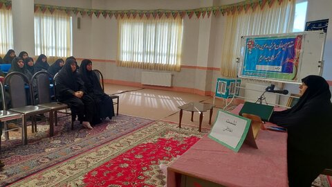 تصاویر/ جلسه اخلاق طلاب مدرسه علمیه فاطمیه نقده