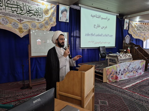 تصاویر/ آیین افتتاحیه نخستین درس خارج مدرسه علمیه امیرالمومنین(ع) آران و بیدگل