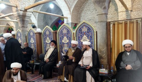 تصاویر/ مراسم بزرگداشت آیت الله محمد جعفری اراکی در مدرسه علمیه مروی