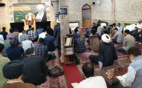 تصاویر/ مراسم بزرگداشت آیت الله محمد جعفری اراکی در مدرسه علمیه مروی