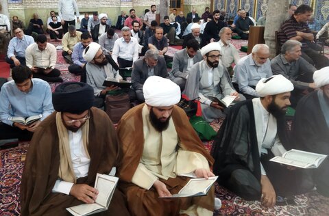 تصاویر/ مراسم بزرگداشت آیت الله محمد جعفری اراکی در مدرسه علمیه مروی