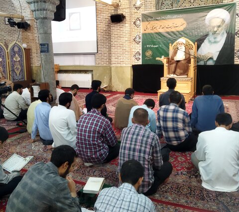 تصاویر/ مراسم بزرگداشت آیت الله محمد جعفری اراکی در مدرسه علمیه مروی