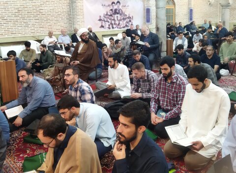 تصاویر/ مراسم بزرگداشت آیت الله محمد جعفری اراکی در مدرسه علمیه مروی