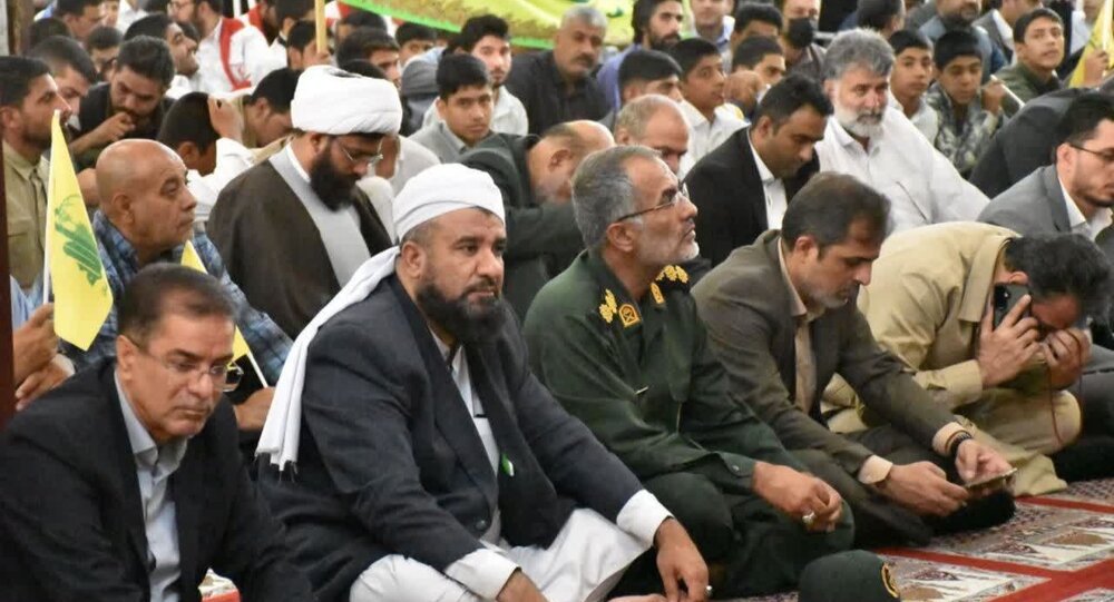 اولین سالگرد شهادت سید حسن نصرالله در زاهدان