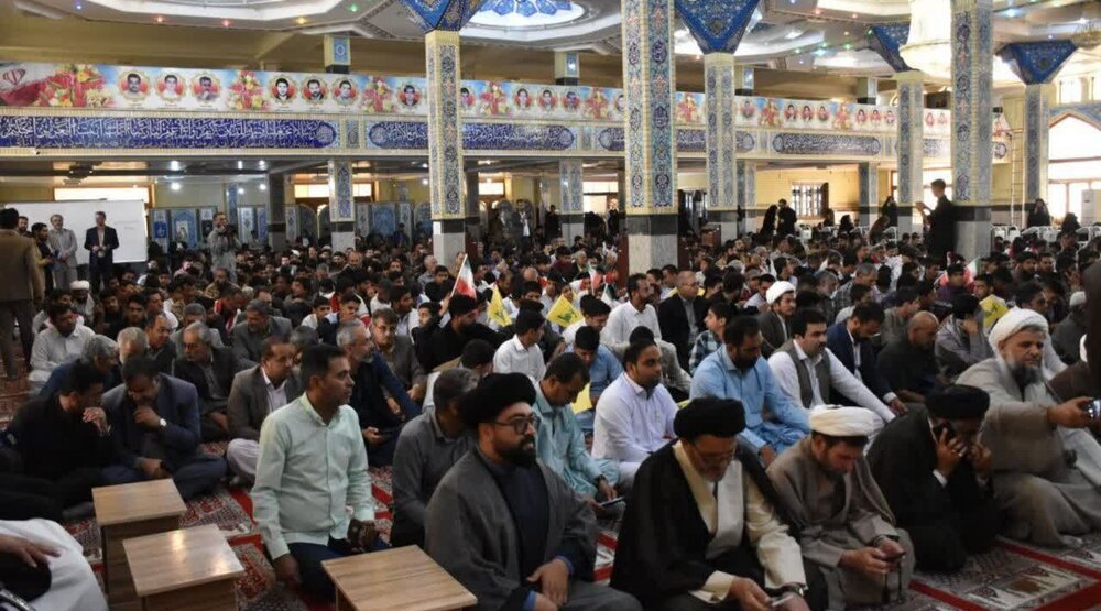 اولین سالگرد شهادت سید حسن نصرالله در زاهدان