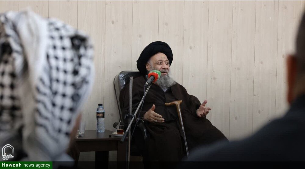 دیدار جمعی از سران عشایر استان خوزستان با آیت‌الله موسوی جزایری