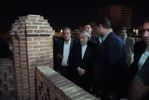 تصاویر/ بازدید وزیر میراث‌فرهنگی از مسجد جامع ارومیه