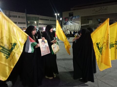 تصاویر/ مراسم  اولین سالگرد شهادت سید مقاومت درمشهد