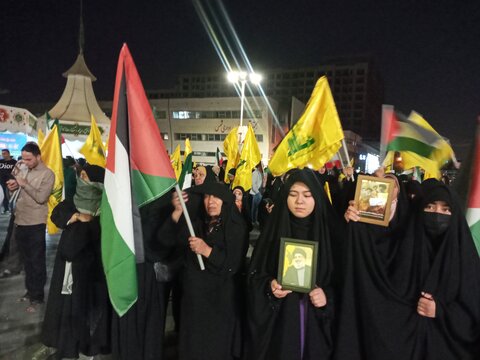 تصاویر/ مراسم  اولین سالگرد شهادت سید مقاومت درمشهد