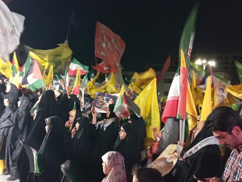 تصاویر/ مراسم  اولین سالگرد شهادت سید مقاومت درمشهد