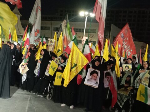 تصاویر/ مراسم  اولین سالگرد شهادت سید مقاومت درمشهد