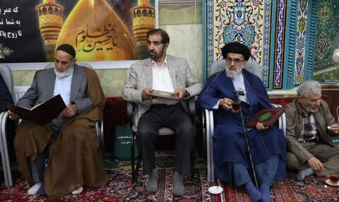 تصاویر/ مراسم ترحیم سید احمد هاشمی، پیرغلام و مداح اهل‌بیت(ع)