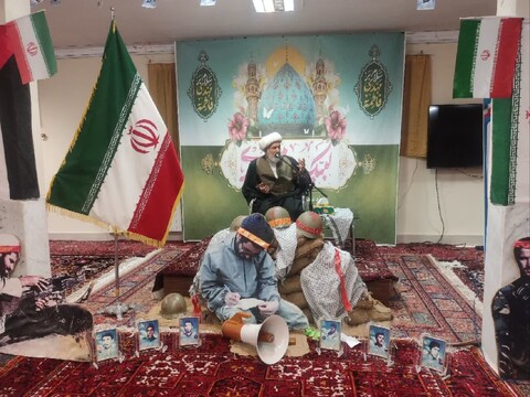 تصاویر | تجلیل از اساتید رزمنده روحانی در مدرسه علمیه ولیعصر تبریز