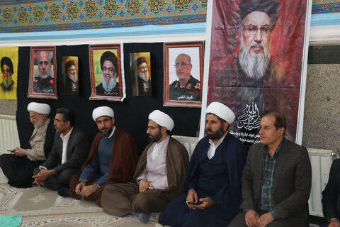 تصاویر/مراسم گرامیداشت نخستین سالگرد شهدای محور مقاومت در کامیاران