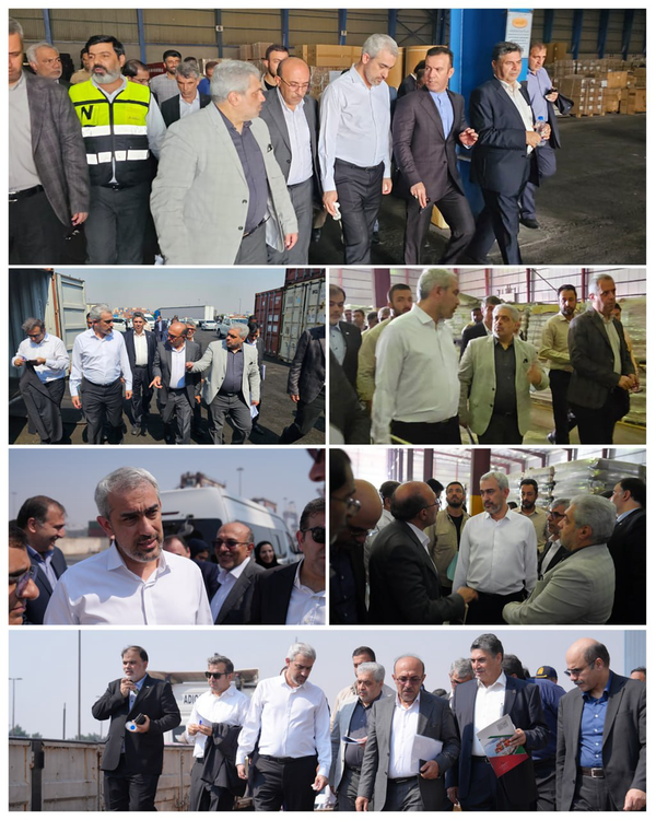 بازدید وزیر اقتصاد از بندر شهید رجایی