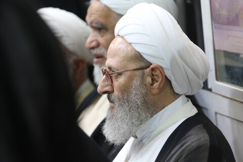 تصاویر / مراسم بزرگداشت همسر آیت الله العظمی سیستانی در قم