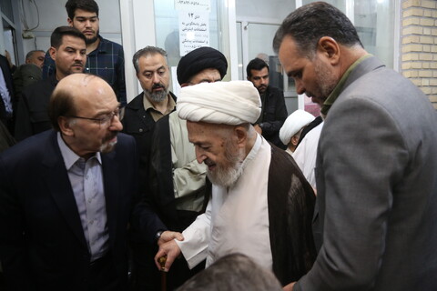 تصاویر / مراسم بزرگداشت همسر آیت الله العظمی سیستانی در قم