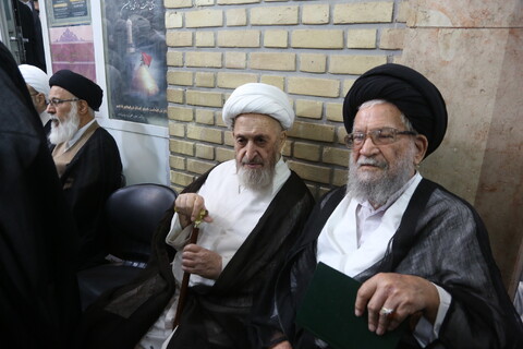 تصاویر / مراسم بزرگداشت همسر آیت الله العظمی سیستانی در قم