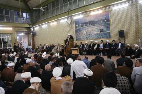 تصاویر / مراسم بزرگداشت همسر آیت الله العظمی سیستانی در قم